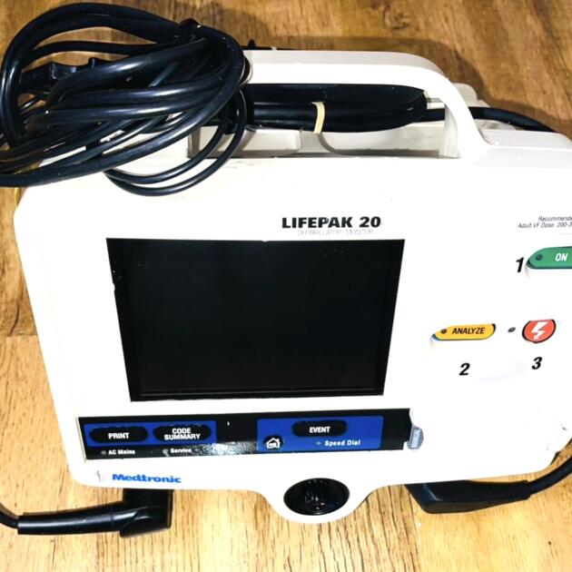 Physio Control Lifepak 20 Defibrillator Monitor With Pacing